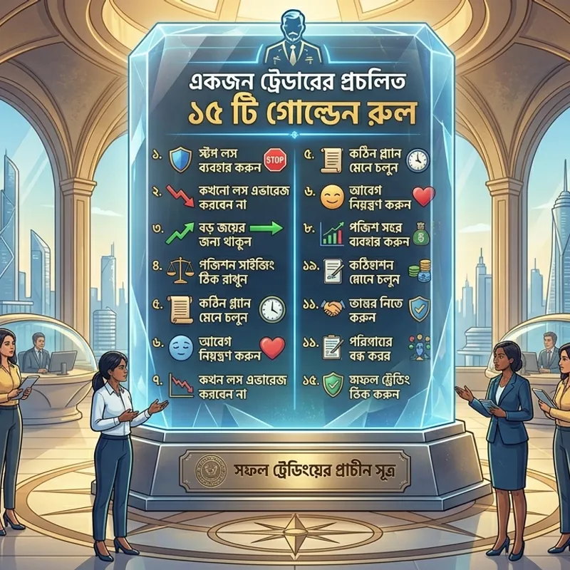  একজন সফল ট্রেডারের ১৫টি গোল্ডেন রুল, স্টক মার্কেটে টিকে থাকার কৌশল
